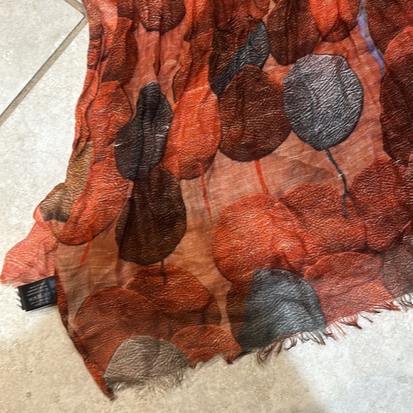 Holt Renfrew Italy Lightweight Dot Scarf Wrap - Picture 4 of 7